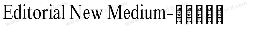 Editorial New Medium字体转换